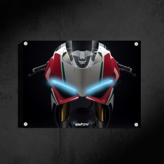 Ducati Panigale V4 R Glowplate (Ice Blue Neon)