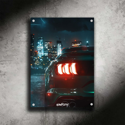 Ford Shelby GT500 Glowplate (Red Neon)